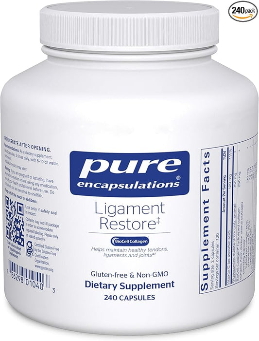 Pure Encapsulations - Ligament Restore - Dietary Supplement Helps Maintain Healthy Tendons, Ligaments and Joints - 240 Capsules