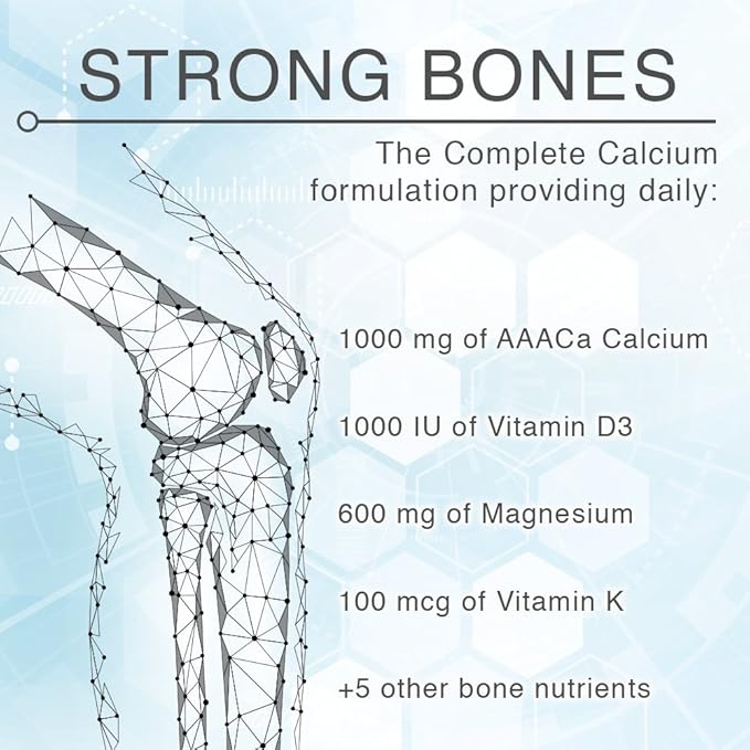 Lane Innovative - AdvaCAL Ultra 1000, Bone Building Calcium, Including Vitamin D3 and Magnesium, Easy Absorption (40 Servings)