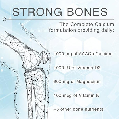 Lane Innovative - AdvaCAL Ultra 1000, Bone Building Calcium, Including Vitamin D3 and Magnesium, Easy Absorption (40 Servings)