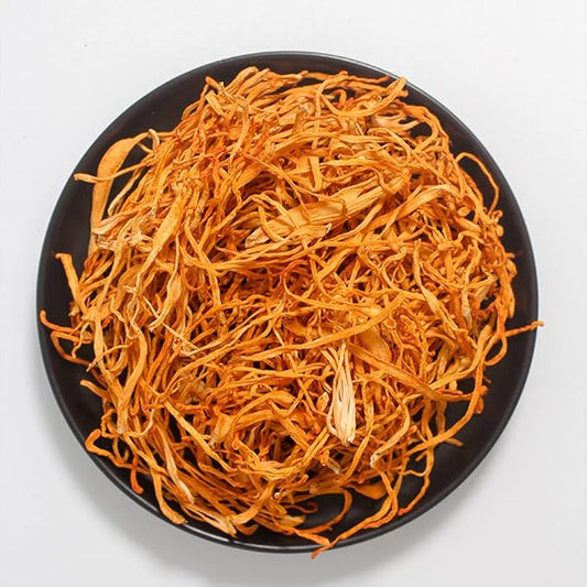 Cordyceps Flower Plum Flower Cordyceps Cordyceps Dried Flowers Cordyceps Mushroom Militaris/Chong Cao Hua/Cordyceps Herbal (250grams)