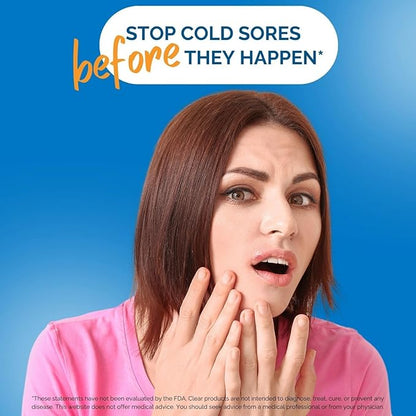 Lysine Cold Sore Treatment for Lips – with Lactobacillus Rhamnosus, Acidophilus and Vitamin C – Cold Sore Supplement for Lip & Skin Health, Immune Support & Prevention – 360 Capsules