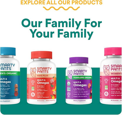 SmartyPants Prenatal Vitamins for Women, Multivitamin Gummies: Pre and Postnatal Vitamins, Biotin, Methylfolate, Vitamin D3, C, Vitamin B12, B6, A, K & Zinc, Inositol, 60 Count (30 Day Supply)