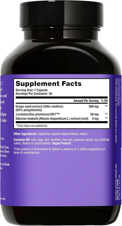 HUM Fan Club - Menopause Probiotic Supplement with Siberian Rhubarb for Women - May Provide Multi-Symptom Relief for Hot Flashes & Low Energy. Helps Hormonal Balance (30-Count)