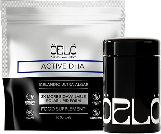 Orlo DHA - Vegan DHA Omega 3 Supplement - Triple Strength Omega3s - Plant Based DHA & EPA Fatty Acids Algae Omega-3 Oil - Krill or Fish Oil Alternative (60 Mini Softgels KIT)