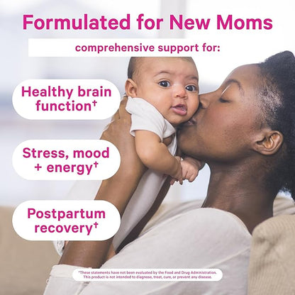 Pink Stork Total Postnatal Vitamin Gummies - Multivitamin for Postpartum Recovery and Lactation Support - Folic Acid, B6, & Vitamin C - Breastfeeding Essentials - 60 Gummy Vitamins
