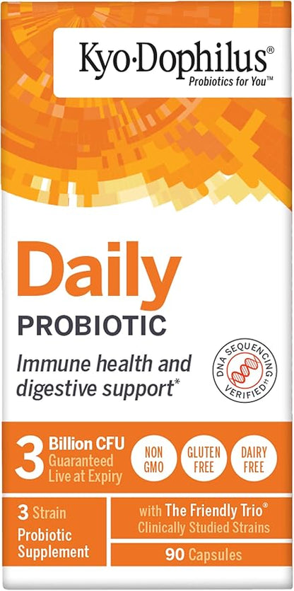 Kyo-Dophilus Daily Probiotic, Immune and Digestive Support*, 90 capsules