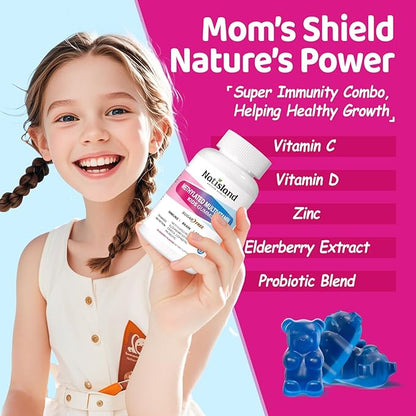 Kids Methylated Multivitamin - Chewable Multivitamin for Kids & Teens 4+, With L Methylfolate, Vegan Omega-3, Zinc, Probiotics & Elderberry, Immune Support, Brain Health, MTHFR Supplement, Sugar-Free