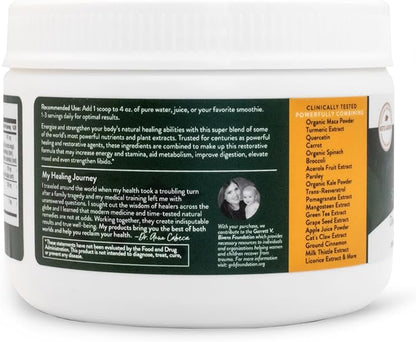 MMP (Mighty Maca Plus) Mango - Organic Maca Root Superfoods Greens Drink Powder, Delicious Sugar-Free Mango Flavor, All-Natural, Alkaline & Vegan (30 Servings)