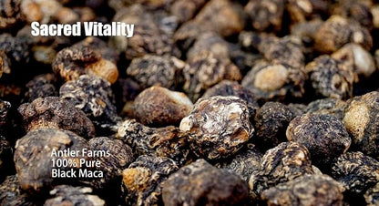 Antler Farms - 100% Pure Black Maca Root, 130 Capsules, 1500mg – Grown in The Junin Plateau in Peru, Male Energy, Vitality & Stamina, Hormonal Balance, Memory & Mental Clarity