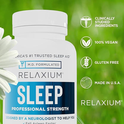 Relaxium Sleep & Joint Relief Bundle, Melatonin & Ashwagandha Sleep Aid + CurcuTame & Glucosamine Chondroitin, 60 Capsules Each, Drug-Free Support for Sleep & Joint Health