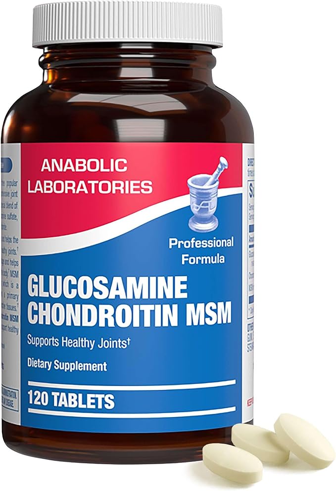 High Absorption Glucosamine Chondroitin MSM - Clinical Formula Bone Joint Tendon and Ligament Supplement with MSM Glucosamine Chondroitin - Non-GMO Gluten Free & Made in The USA - 120 Servings