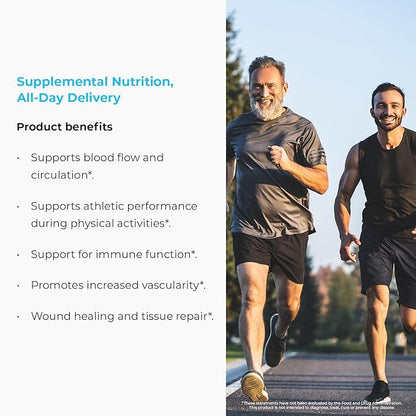 L-Arginine - 350mg Sustained Release for Optimal Absorption - Nitric Oxide Precursor*, 180 Tablets Company