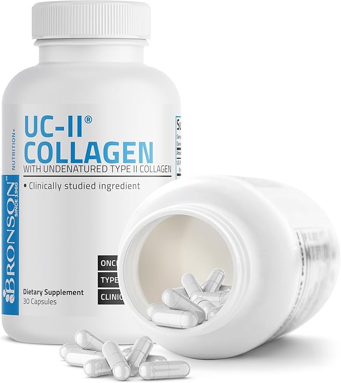 Bronson Collagen with Undenatured Type II Collagen, 30 Capsules