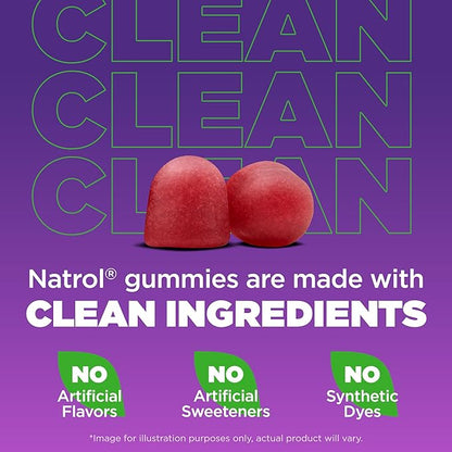 Natrol Sleep+ Calm Melatonin Gummies for Adults, Sleep Gummies, Strawberry Flavor, 60 Gummies, 30 Day Supply