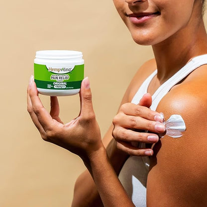 Hempvana Maximum Strength Relief Cream. Hemp Seed Oil for Muscles & Joints, AS-SEEN-ON-TV, Odor-Free, Non-Greasy, Long-Lasting Relief