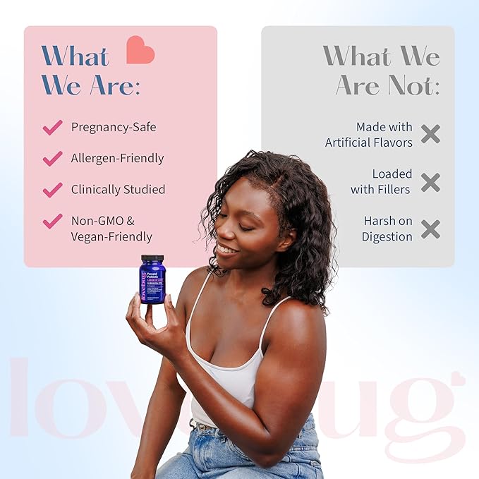 Lovebug Prenatal Probiotic | Helps with Morning Sickness, Nausea, Heartburn & Digestion | Helps Baby Microbiome | Multi Strain 20 Billion CFU | 30 Capsules