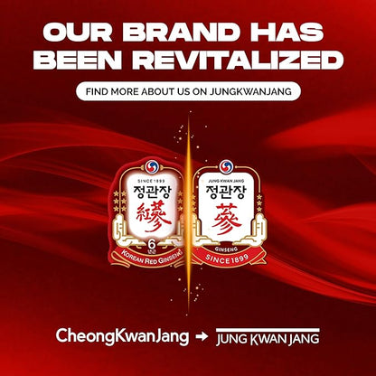 JungKwanJang HongSamWon Korean Red Ginseng Herbal Drink | Energy Drink, Pre Workout, Ginseng Supplement, Herbal Tea | Korean Red Ginseng Extract, Jujube, Ginger, Cinnamon | Vegan Friendly | 20 Count