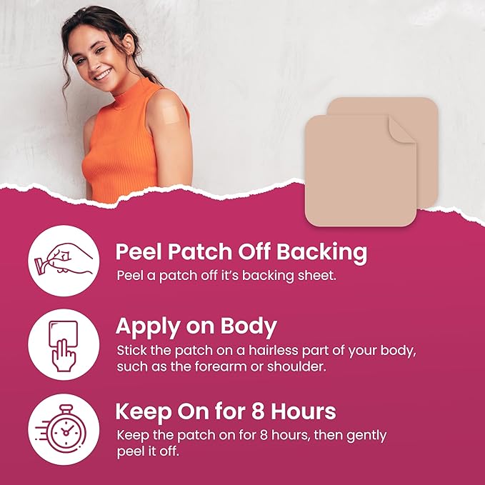 VIORY Hair Support Patches (Pack of 60) - 100% Natural Hair Patch for Women and Men - with Zinc & Glutamine - Enhanced Formula