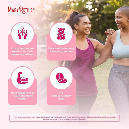 MaryRuth's Women's Multivitamin Gummies | Ages 14+ | Immune Support Daily Women's Multivitamin | Skin Health | Gummy Vitamins for Women | Sugar-Free | Vegan | Non-GMO | 60 Count