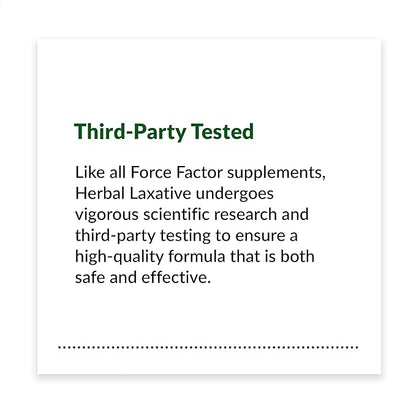FORCE FACTOR Herbal Laxative for Constipation Relief for Adults, Digestion Supplement Made with Senna to Cleanse, Detox, and Soothe, Laxatives for Constipation for Women and Men, 250 Tablets