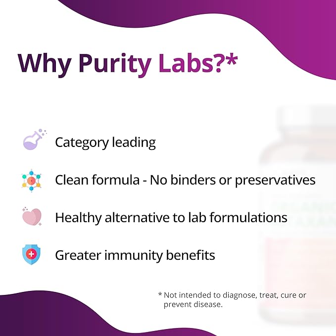 Purity Labs Pure Organic Trans-Resveratrol - Vegan Supplements for Heart, Skin, Hair, Nails - Supplement - 90 Capsules