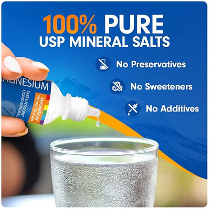 Lyte Balance Taste N' Score Liquid Minerals Kit - 6 Pack, 2 oz Bottles | 100% Pure Dietary Potassium, Zinc, Manganese, Copper, Chromium & Magnesium Drops