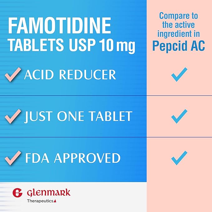 Original Strength Famotidine Tablets, 10 mg, Acid Reducer for Heartburn Relief, 200 Count