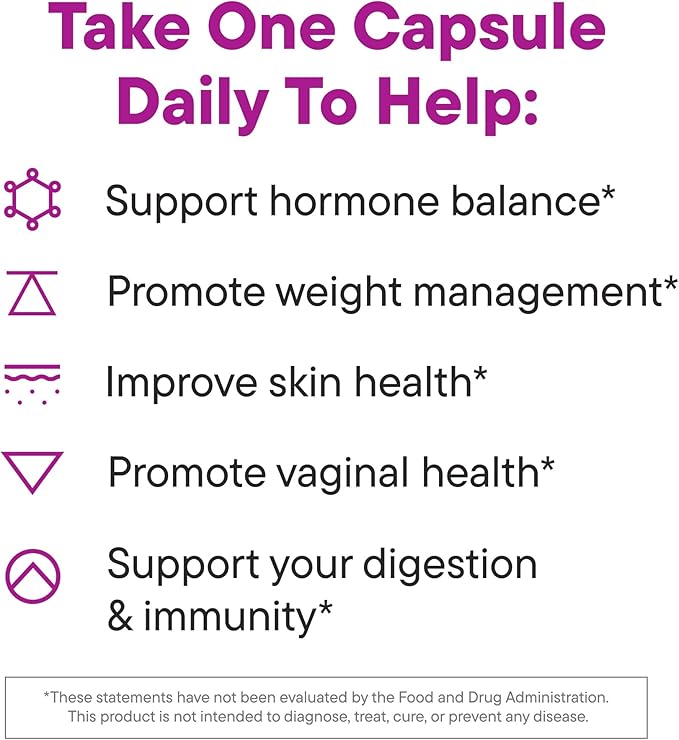 Daily Nouri Hormone Balance Probiotic for Women | Capsules for PCOS, Vaginal pH, Yeast Balance, Skin Health, Digestion & Immunity | 7 Probiotic Strains & Vegan Ahiflower Omega Oil | 30-Day Supply
