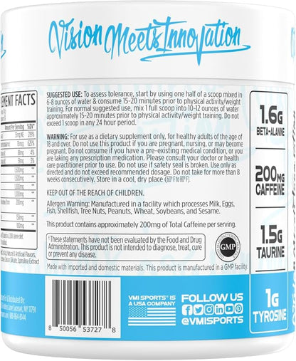K-XR Sport Pre-Workout Powder | Energy – Performance – Focus and Pumps | Maximum Absorption Formula | Great Taste for Men & Women | 30 Servings (30 Servings, Blue Shark Gummy)