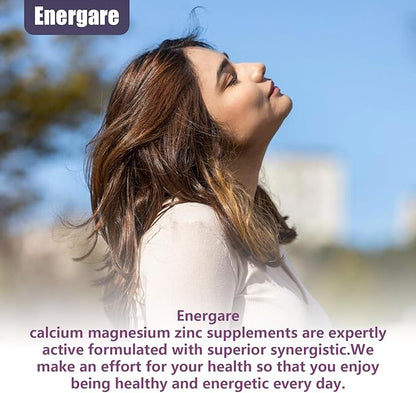 1 Pack Calcium Magnesium Zinc Gummies with Vitamin D3, Sea Moss, Calcium Gummies for Bone, Muscles, Calm Mood Support, Supplements for Kids & Adults, Sugar-Free, Vegan, Elderberry Flavor, 60ct