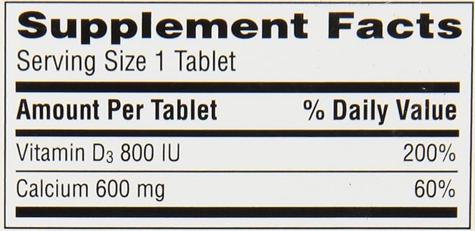 Caltrate 600 Plus D3 Calcium and Vitamin D Supplement Tablets, Bone Health Supplements for Adults - 60 Count (Pack of 2)