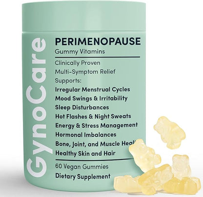 Terramed Just Think Comfort Perimenopause Supplements Women | Premenopausal Gummy Vitamins | Relief for Hormonal Balance & Mood Swings | Supports Menstrual Cycle Regulation | 60 Vegan Gummies