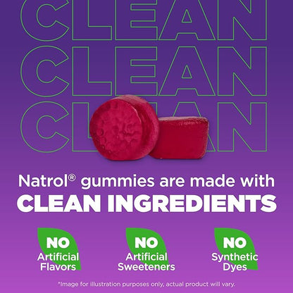 Natrol Melatonin 10mg Sleep Aid Supplement, 80 Count MelatoninMax Gummies, Blueberry Flavor, 10 mg Melatonin Gummies for Occasional Sleeplessness, 80 Day Supply