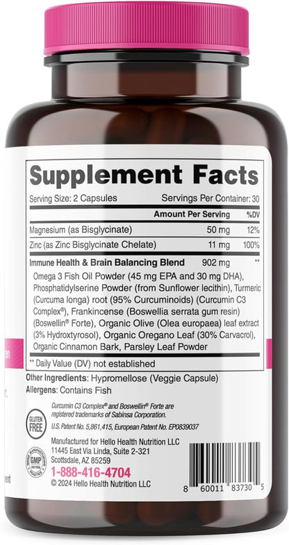 Menopause Supplements for Women – Meno Strong Perimenopause Supplement for Night Sweats Relief, Sleeplessness, Mood Swings, Natural Hormone Balance, Stress, Hot Flashes Menopause Relief - 60 Capsules