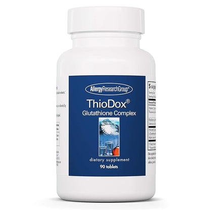 Allergy Research Group ThioDox Supplement - Glutathione Complex, L-Glutathione with Vitamin C, NAC, Alpha Lipoic Acid, Tablets - 90 Count