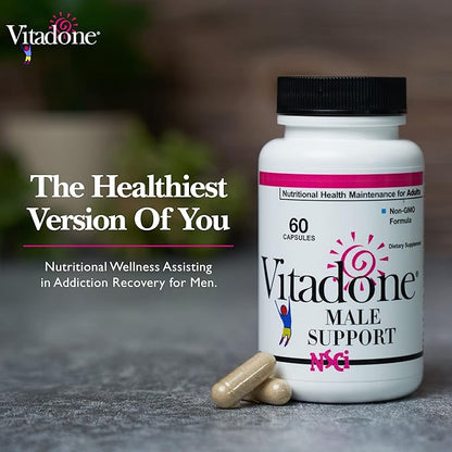 NSC Male Bedroom Support - Nutrients for Wellness in The Bedroom - Complements Original Balance Systems, Moods, Mens Energy & Vigor - Niacin, Zinc, Fenugreek, Maca Powder, Caffeine - 60 ct.