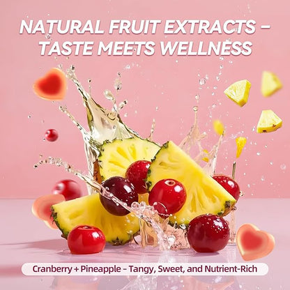 (Pack of 2 Premium Feminine Balance Gummies Sugar Free Multivitamin Gummies for Women 60 Count