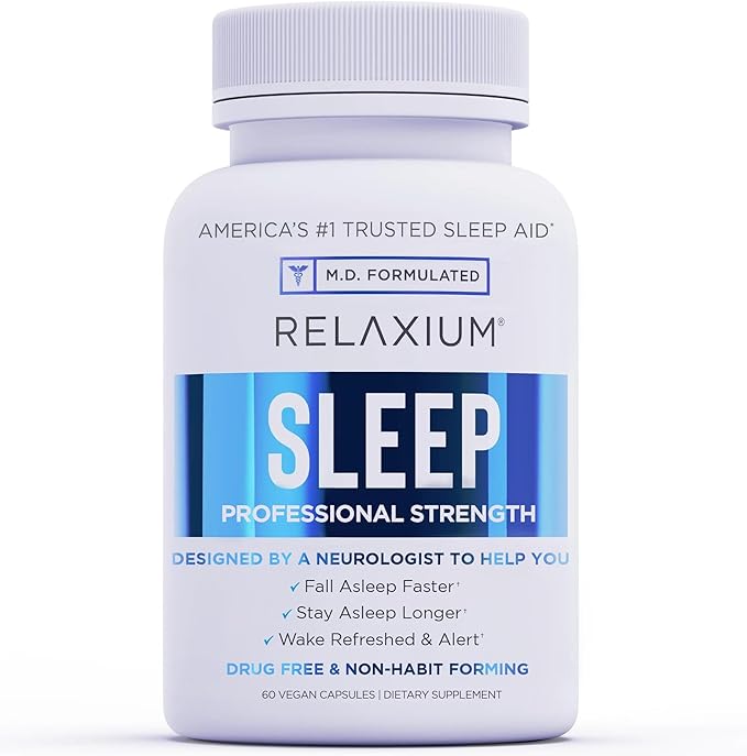Relaxium Sleep & Joint Relief Bundle, Melatonin & Ashwagandha Sleep Aid + CurcuTame & Glucosamine Chondroitin, 60 Capsules Each, Drug-Free Support for Sleep & Joint Health