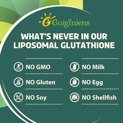 Liposomal Glutathione 2000 MG, Superior Absorption, Glutathione Supplement with Hyaluronic Acid + Collagen Peptide + Resveratrol, Powerful Antioxidant, Health Aging, 60 Count