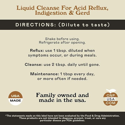 Acid Reflux Complete 16oz - Natural Organic Liquid Heartburn, GERD, & Amish Reflux Relief Remedy & Medicine