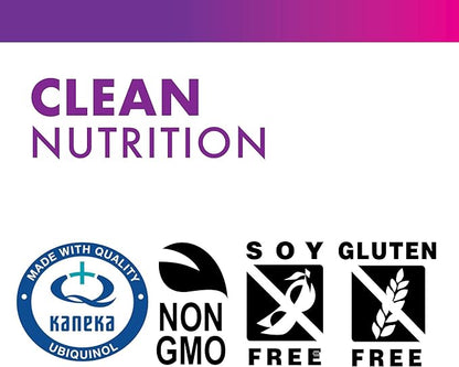 Bluebonnet Nutrition Active CoQ10 Ubiquinol 200mg Vegetarian Softgels, Heart & Cellular Health from Kaneka, Non GMO, Gluten, Soy & Milk Free, White, 30