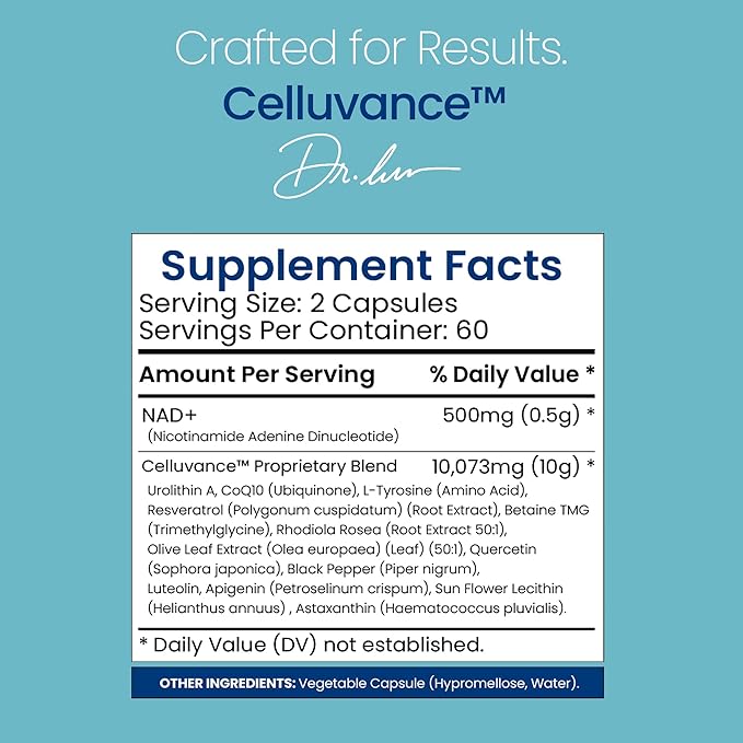 10,573mg NAD Supplement, Resveratrol, CoQ10-120 Capsules NMN Alternative Liposomal High Absorption Formula | Betaine for Anti-Aging Extended Effects - Cellular Energy, Skin for Women & Men