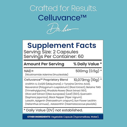 10,573mg NAD Supplement, Resveratrol, CoQ10-120 Capsules NMN Alternative Liposomal High Absorption Formula | Betaine for Anti-Aging Extended Effects - Cellular Energy, Skin for Women & Men