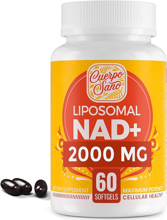 2000 MG NAD Supplement, Liposomal NAD+ with High Absorption, More Efficient Than Nicotinamide Riboside, Pure & Plus Boosting Supplement, Aging Defense, Metabolism & Cellular, 60 softgels