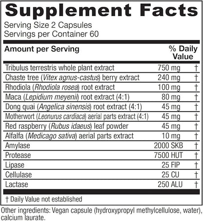 Vitanica Pregnancy Prep, Reproductive System Support, Vegan, 120 Capsules