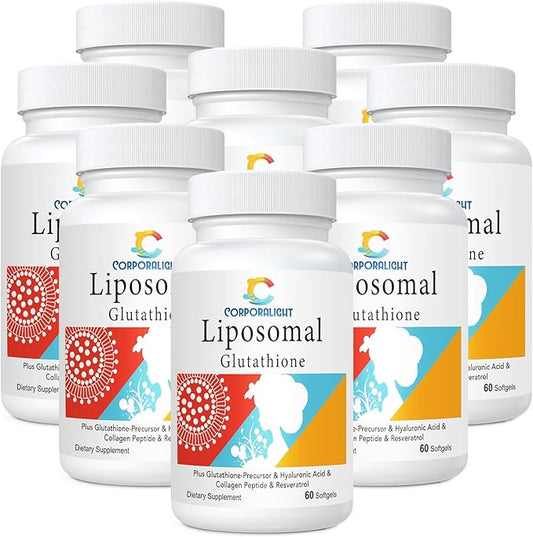 Liposomal Glutathione Softgels, Enhanced Absorption - Liposomal Delivery, Active Form L-Glutathione, Made in USA, Rich in Antioxidant Formula, Gluten Free, 480 Softgels