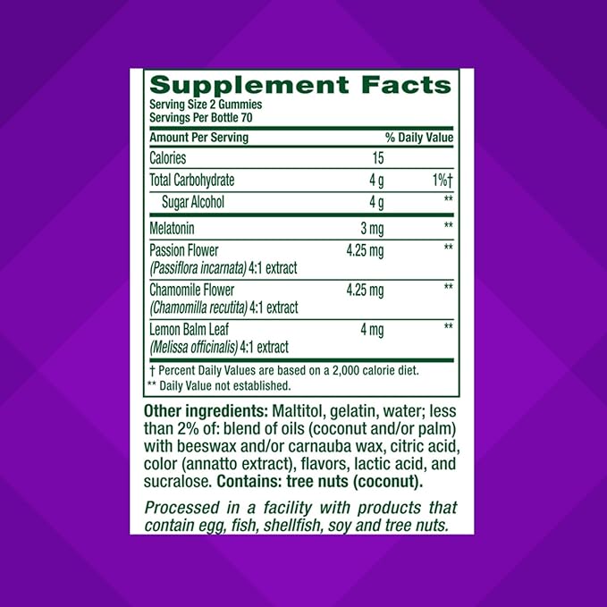 Vitafusion Melatonin Gummy Vitamins, 140 Count (Pack of 1)