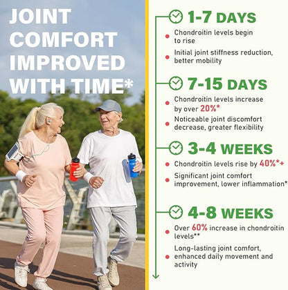 Glucosamine Chondroitin Gummies, 4200mg Extra Strength Joint Supplements Glucosamine Chondroitin with MSM & Elderberry for Joint Health, Flexibility, Immune Support for Adults, Men & Women, 180 Count