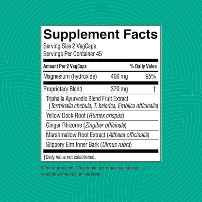 Nature's Sunshine Gentle Move: Experience Daily Digestive Support and Natural Constipation Relief with Natural Fiber for Soft Stools & Regularity, 90 Capsules