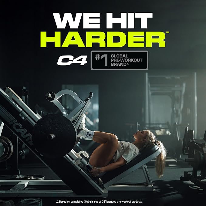 Cellucor C4 Original Pre Workout Powder Sugar Free for Men & Women 200mg Caffeine + CarnoSyn Beta-Alanine + Creatine + AI Peptides - Watermelon, 30 Servings